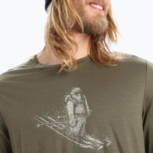 Icebreaker Tech Lite II tricou de drumeție pentru bărbați verde IB0A56KY0691