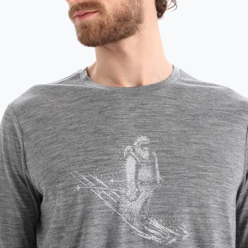 Icebreaker Tech Lite II tricou de drumeție pentru bărbați gri IB0A56KY0041