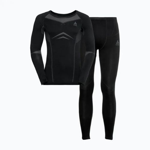 Lenjerie termoactivă pentru bărbați ODLO Fundamentals Fundamentals Performance Warm Long gri/negru 196082/60056