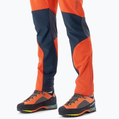 Pantaloni de trekking pentru bărbați Rab Torque portocaliu/negru QFU-69