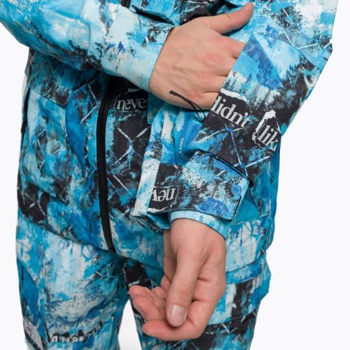 Jachetă de snowboard pentru bărbați The North Face Printed Dragline albastru NF0A7ZUF9C11