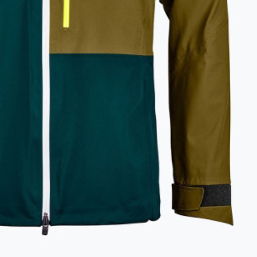 Jachetă de bărbați Ortovox 3L Ortler verde hardshell cu membrană 7071600006