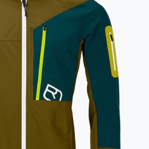Jachetă softshell pentru bărbați Ortovox Berrino verde 6037200022