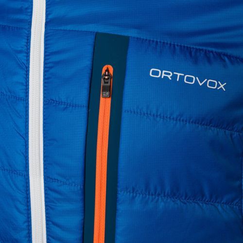 Jachetă hibridă Ortovox Swisswool Piz Boval pentru bărbați albastru reversibil 6114100041