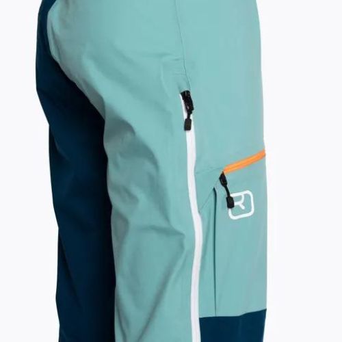 Pantaloni de schi pentru femei Ortovox 3L Ortler albastru 7061800006