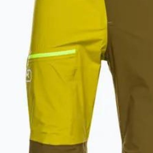 Pantaloni de schi pentru bărbați Ortovox 3L Ortler verde 7071800006