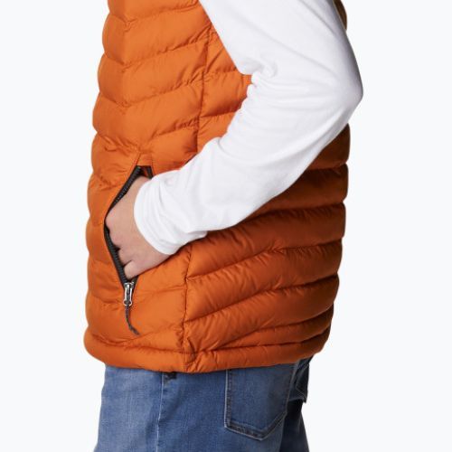 Columbia Powder Lite pentru bărbați de drumeție fără mâneci maro 1748031