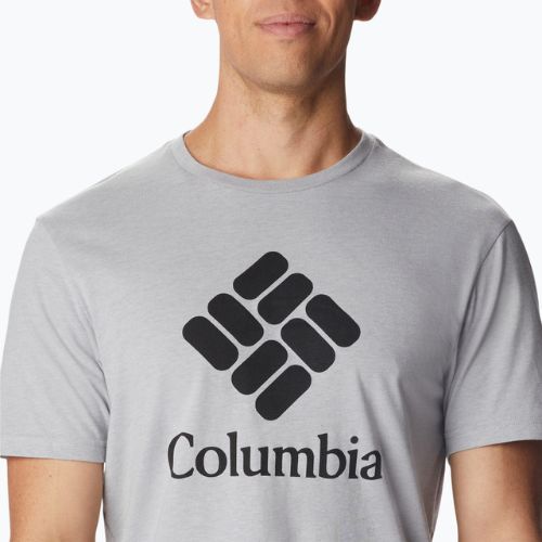 Columbia CSC Basic Logo tricou de trekking gri pentru bărbați 1680053