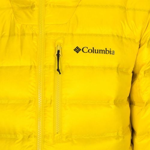 Jachetă cu glugă Columbia Pebble Peak Down Hooded pentru bărbați  galben 2008315