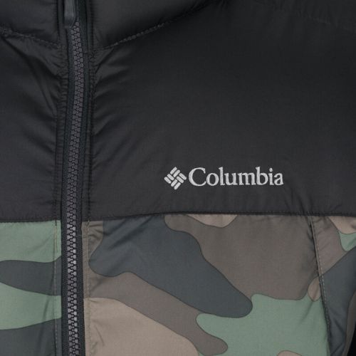 Columbia Pike Lake jachetă bărbătească din puf negru și maro 1738022