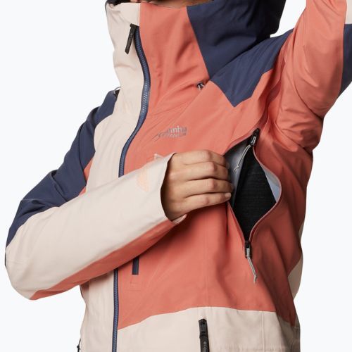 Jachetă de schi pentru femei Columbia Platinum Peak 3L portocaliu 2008281