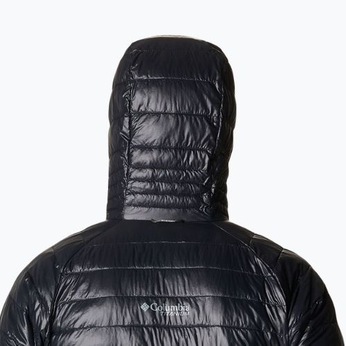 Columbia Platinum Peak Hooded jachetă de bărbați cu glugă neagră 2008611
