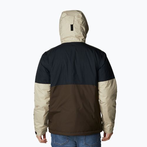 Columbia Point Park Insulated jachetă pentru bărbați în puf maro și negru 1956811