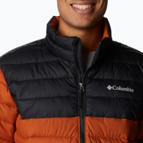 Columbia Powder Lite jachetă de puf pentru bărbați portocalie 1698001