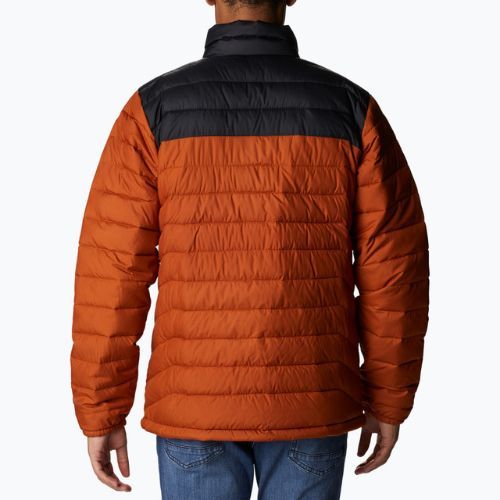 Columbia Powder Lite jachetă de puf pentru bărbați portocalie 1698001