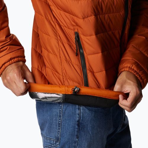 Columbia Powder Lite jachetă de puf pentru bărbați portocalie 1698001