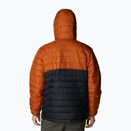 Columbia Powder Lite Anorak jachetă pentru bărbați în jos portocaliu și negru