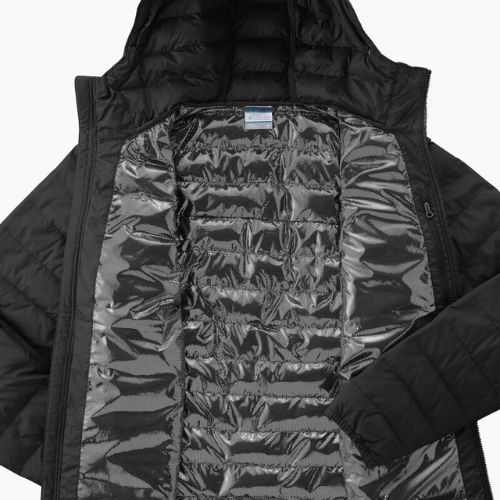 Columbia Powder Lite Hooded jachetă cu glugă pentru bărbați negru 1693931