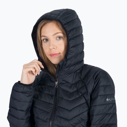 Columbia Powder Lite Hooded jachetă cu glugă pentru femei negru 1699071