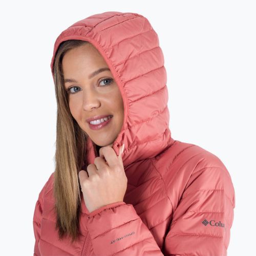 Columbia Powder Lite jachetă cu glugă roz pentru femei 1699071
