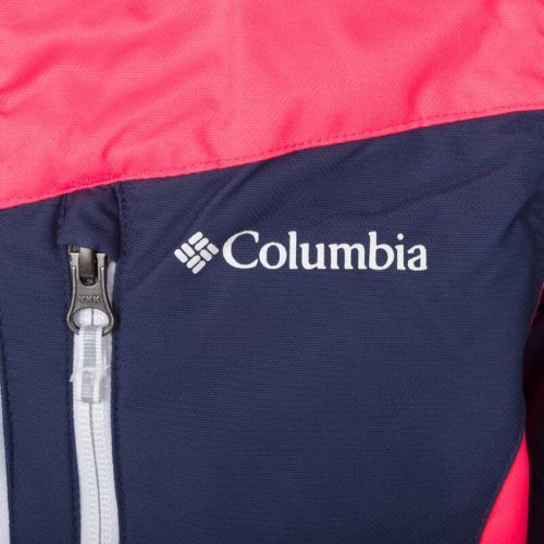 Columbia Rosie Run Jachetă de schi pentru copii izolată galben și roșu 2009741