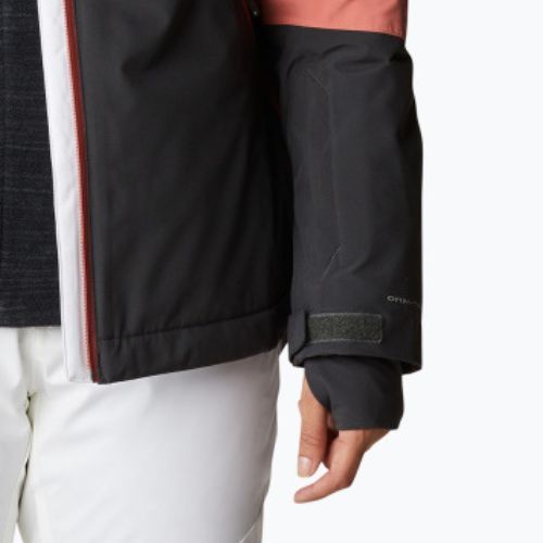 Columbia Snow Slab Blackdot jachetă de schi pentru femei negru și roșu 2007551