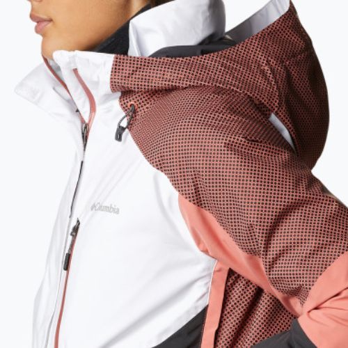 Columbia Snow Slab Blackdot jachetă de schi pentru femei negru și roșu 2007551