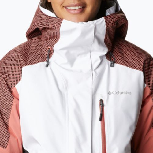 Columbia Snow Slab Blackdot jachetă de schi pentru femei negru și roșu 2007551