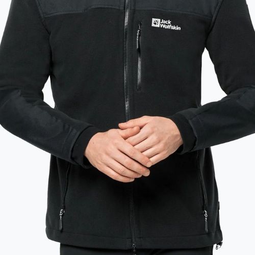 Jack Wolfskin bărbați Blizzard fleece sweatshirt negru 1702945