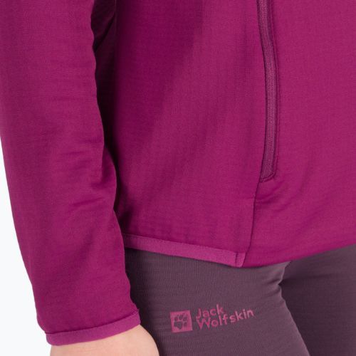 Jack Wolfskin hanorac pentru femei Peak Grid Fleece violet 1710351