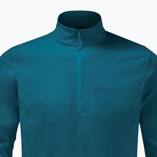 Jack Wolfskin bluză bărbătească Fleece Sweatshirt Taunus HZ albastru 1709522_4133_002