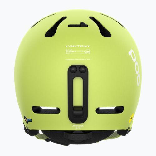 Cască de schi POC Fornix MIPS lemon calcite matt