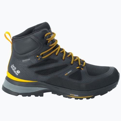 Jack Wolfskin bărbați Jack Wolfskin Force Striker Texapore Mid cizme de trekking black/burly yellow xt 4038823