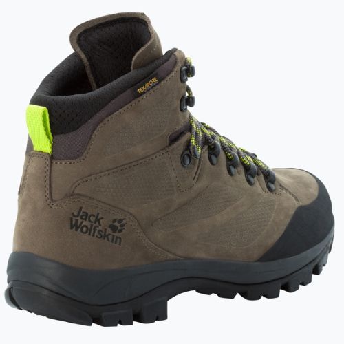 Jack Wolfskin cizme de trekking pentru bărbați Rebellion Texapore Mid maro 4051171