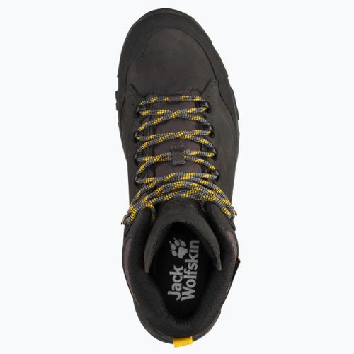 Jack Wolfskin cizme de trekking pentru bărbați Rebellion Texapore Mid negru 4051171