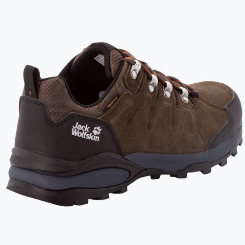 Jack Wolfskin bărbați Refugio Texapore Low cizme de trekking verde/negru 4049851
