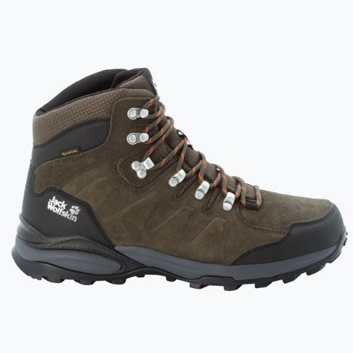 Încălțăminte de trekking pentru bărbați Jack Wolfskin Refugio Texapore Mid khaki/phantom 4049841