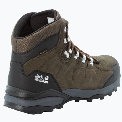 Încălțăminte de trekking pentru bărbați Jack Wolfskin Refugio Texapore Mid khaki/phantom 4049841