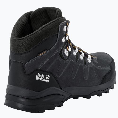 Jack Wolfskin Refugio Texapore Mid cizme de trekking pentru bărbați negru 4049841