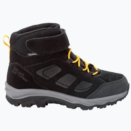 Jack Wolfskin Vojo Lt Texapore Mid cizme de trekking pentru copii negru 4054021