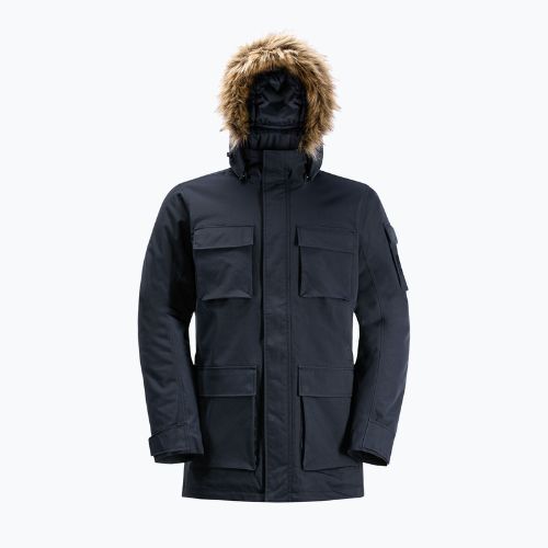 Jack Wolfskin jachetă bărbătească Glacier Canyon Parka albastru marin 1107674_1010