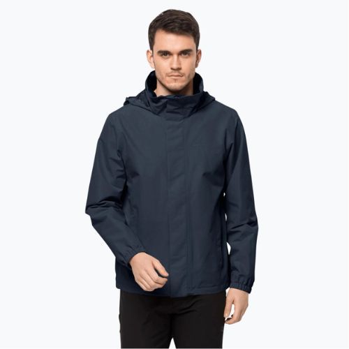 Jack Wolfskin jachetă de ploaie pentru bărbați Stormy Point 2L albastru marin 1111142_1010