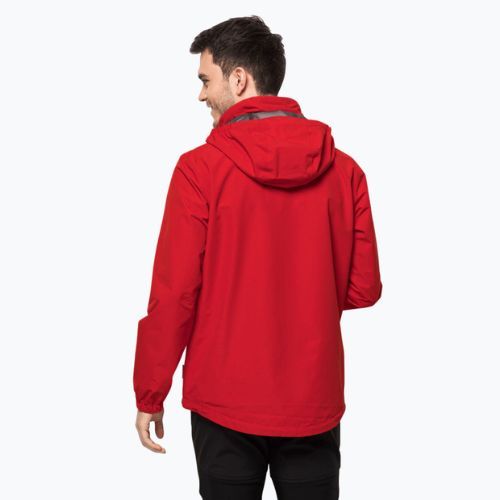 Jack Wolfskin jachetă de ploaie pentru bărbați Stormy Point 2L roșu 1111142_2206