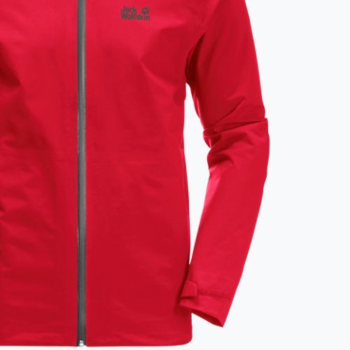 Jack Wolfskin jachetă de ploaie pentru bărbați Highest Peak roșu 1115131_2206