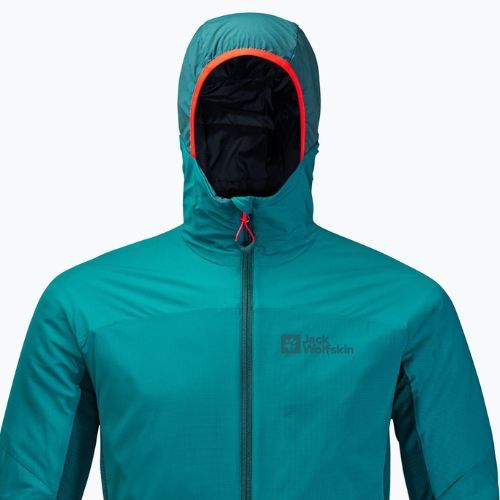 Jack Wolfskin jachetă de schi pentru bărbați Alpspitze Ins Hoody verde 1206781_1124