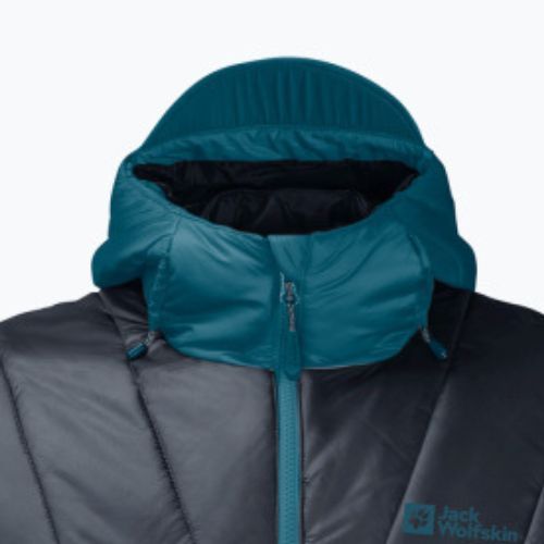 Jack Wolfskin jachetă de bărbați Nebelhorn Down Hoody albastru 1207141_4133