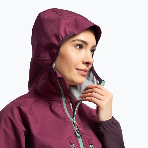 Jack Wolfskin Alpspitze Hoody jachetă de schi pentru femei mov 1307391_1014