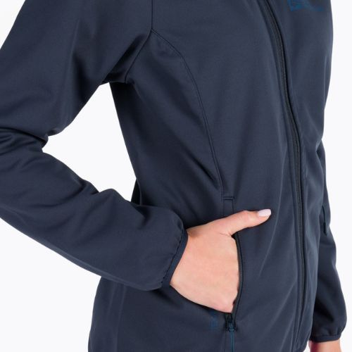 Jack Wolfskin jachetă softshell pentru femei Windhain Hoody albastru marin 1307481_1010