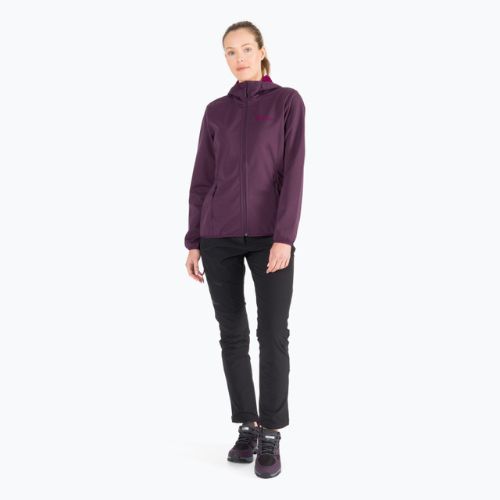 Jack Wolfskin jachetă softshell pentru femei Windhain Hoody mov 1307481