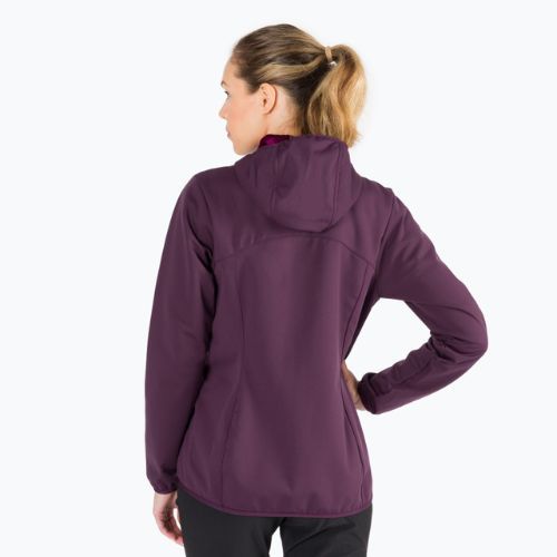 Jack Wolfskin jachetă softshell pentru femei Windhain Hoody mov 1307481